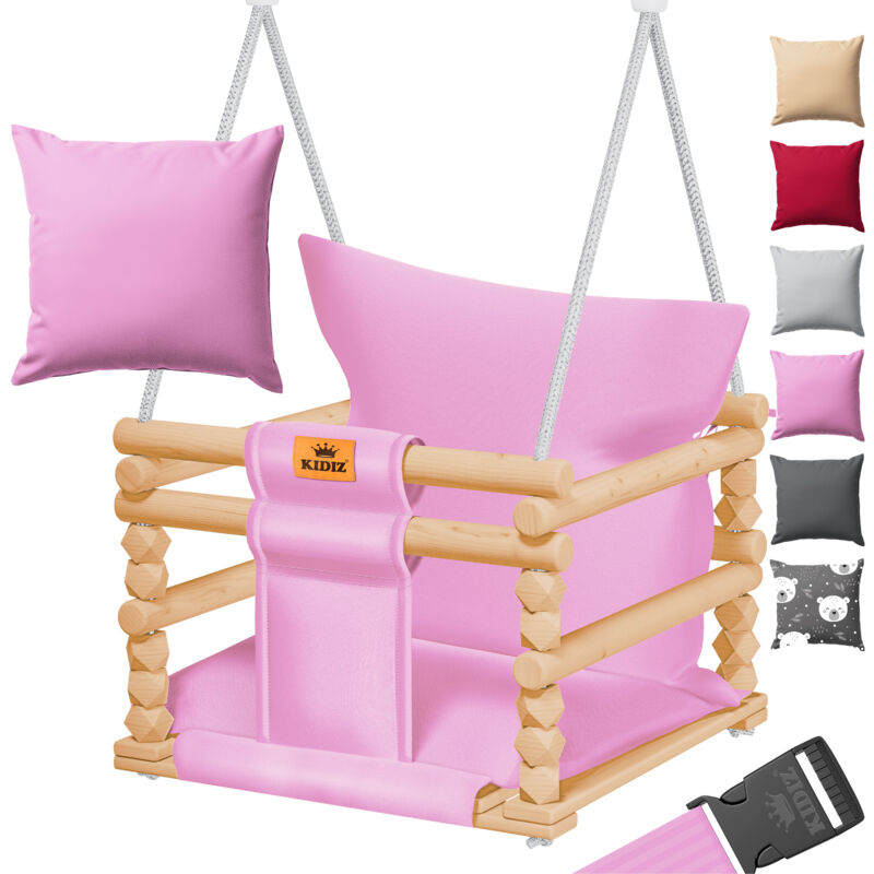 foto del prodotto balan oire pour enfants si ge de balan oire avec rembourrage balan oire en bois avec anti bascule jusqu 60kg r glable en hauteur int rieur 