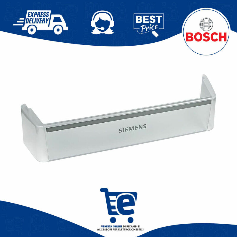 foto del prodotto balconcino mensola portabottiglie frigorifero bosch neff 495x111x119mm 00665457