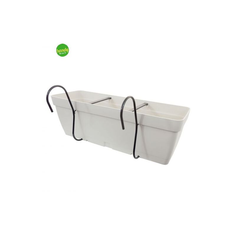 foto del prodotto balconetta con ganci curvi bianca 50x17x17 cm