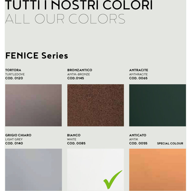 foto del prodotto balconetta rettangolare in resina fenice h. 55 cm. bianco