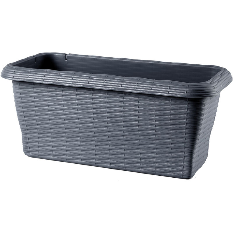 foto del prodotto balconetta rettangolare paglia cm 40x20x17,5 lt.7,5 panna