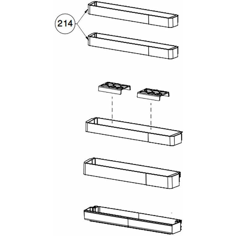 foto del prodotto balconnet de porte rep re 214 frigorifero, congelatore beko 4353017