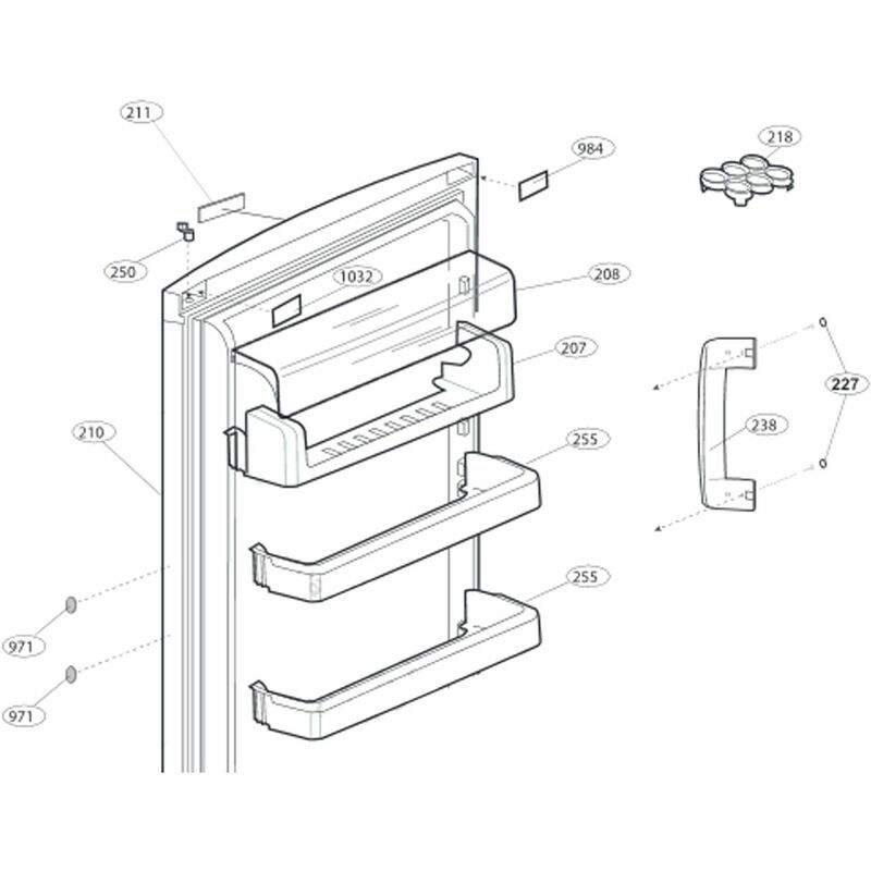 foto del prodotto balconnet sup rieur frigorifero, congelatore beko 4355790