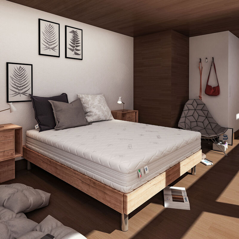 foto del prodotto baldiflex materasso 1600 molle piazza e mezza misura 120x190 cm