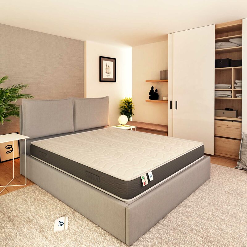 foto del prodotto baldiflex materasso alto 20 cm ortopedico medio rigido 100 made in italy power singolo 85x190 cm