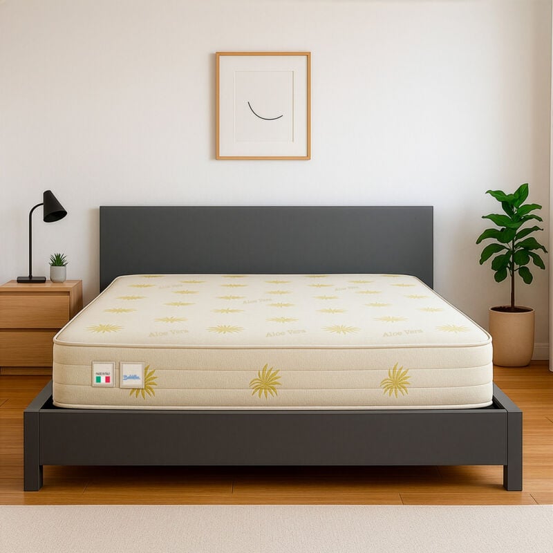 foto del prodotto baldiflex - materasso memory 27 cm duck premium con fodera aloe vera kingsize misura 180x200 cm