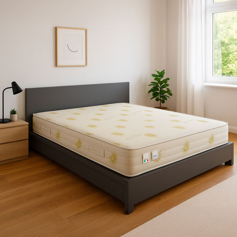 foto del prodotto baldiflex - materasso memory foam 25 cm duck con fodera aloe vera matrimoniale misura 170x190 cm
