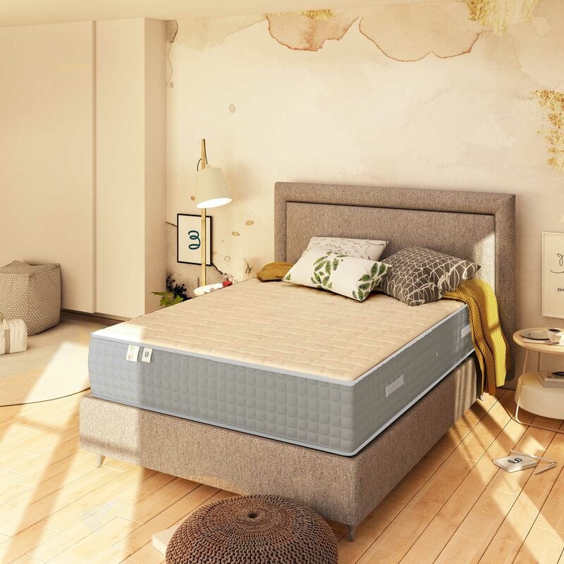 foto del prodotto baldiflex materasso molle e 7 cm memory altezza 29 cm luxury matrimoniale 170x190 cm