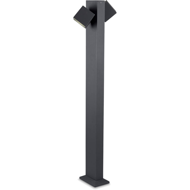 foto del prodotto baliza ip65 cubus bollard led 22w blanco c lido 3000k on off gris urbano 1031
