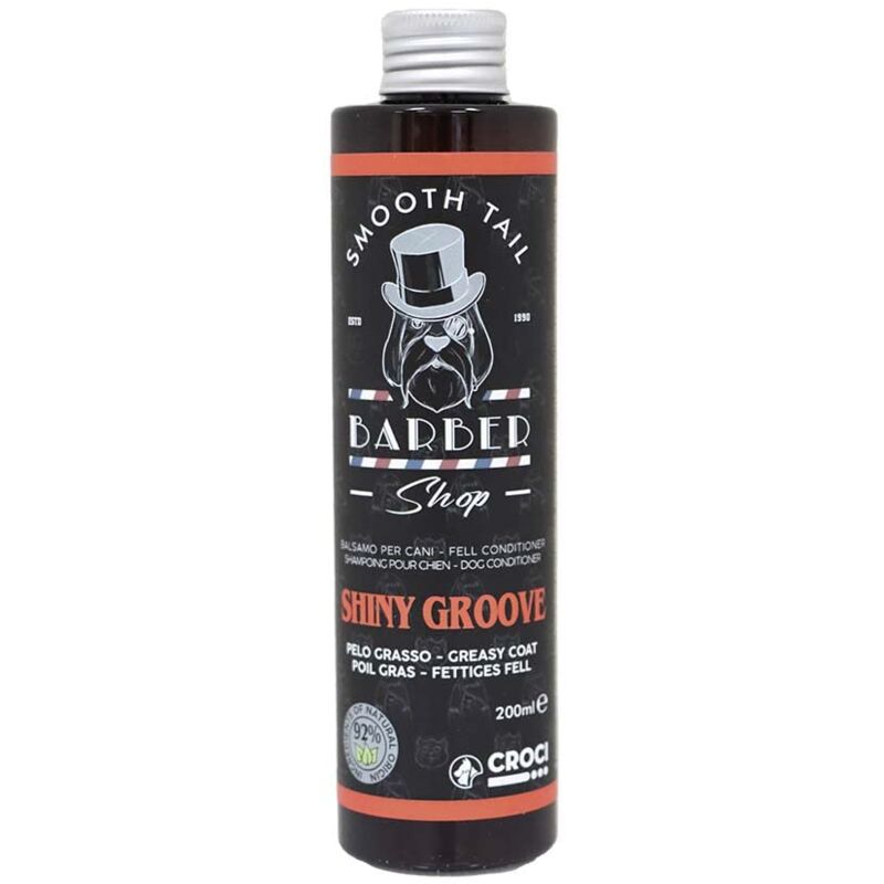 foto del prodotto balsamo per cani barbershop shiny groove pelo grasso purificante e lenitivo 200ml croci