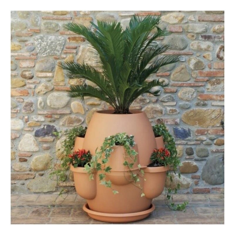 foto del prodotto bama fioriera classica cappuccino oasi diametro 80x h80 cm