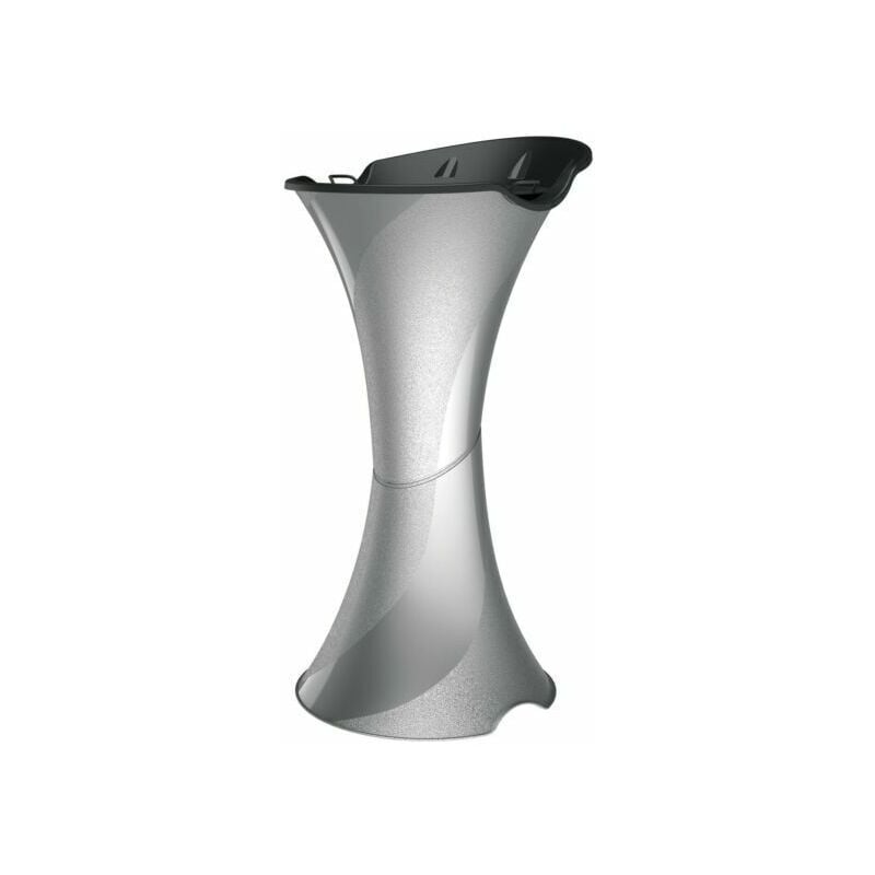 foto del prodotto bama posacenere a colonna da terra smoking silver argento con setaccio