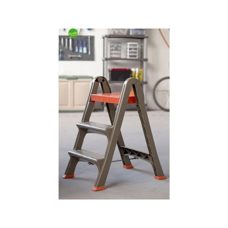 foto del prodotto bama scaletto skala 3 gradini plastica colore tortora