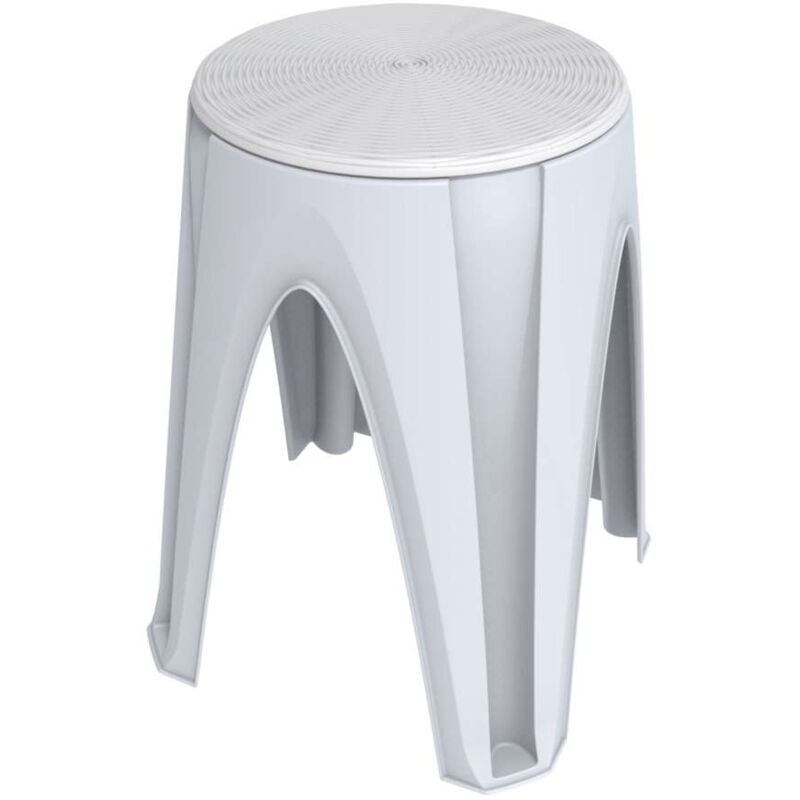 foto del prodotto bama sgabello con seduta rotante 360 bianco 35x45,5 cm