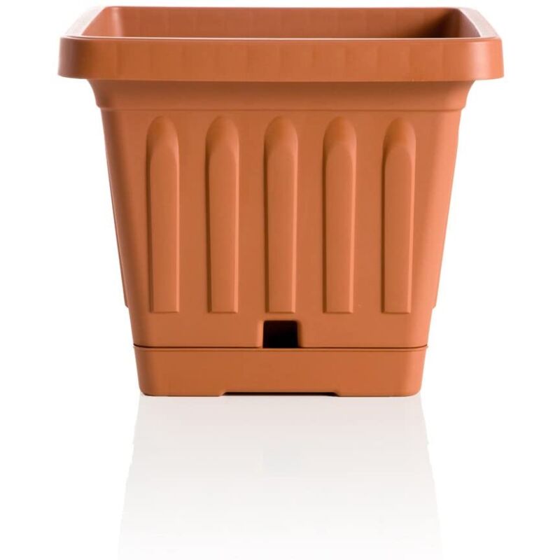 foto del prodotto bama vaso da terra quadrato 50 x 50 x h43 cm colore terracotta