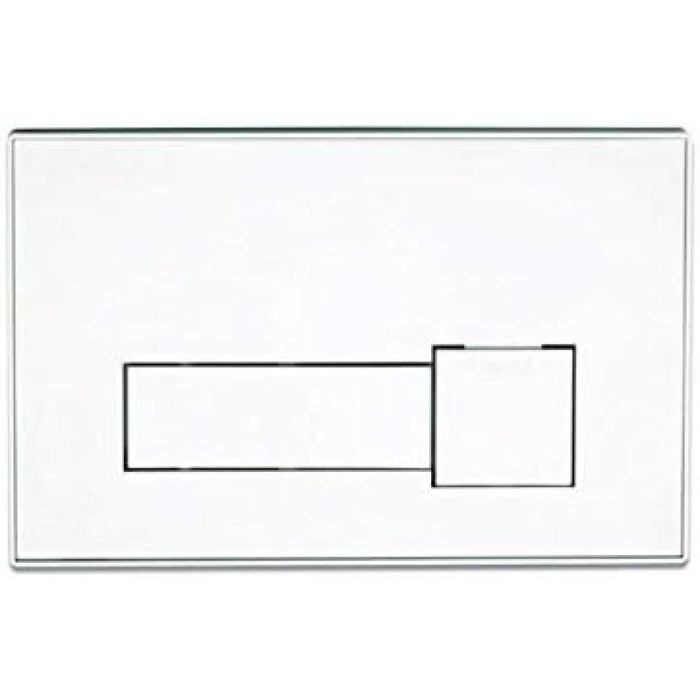 foto del prodotto bampi placca di comando bianca 2 tasti ti bianco