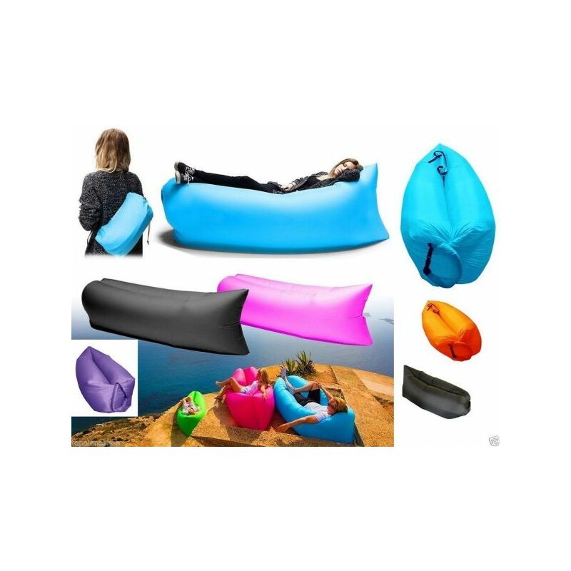 foto del prodotto banana sleeping sacco sofa 039 materassino gonfiabile piscina spiaggia campeggi