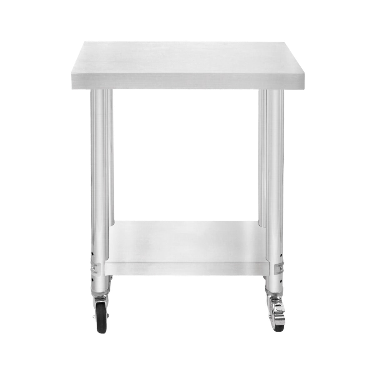 foto del prodotto banco di lavoro per ristorazione tavolo in acciaio inox per la preparazione degli alimenti cucina mobile 60cm x 30cm x 80cm