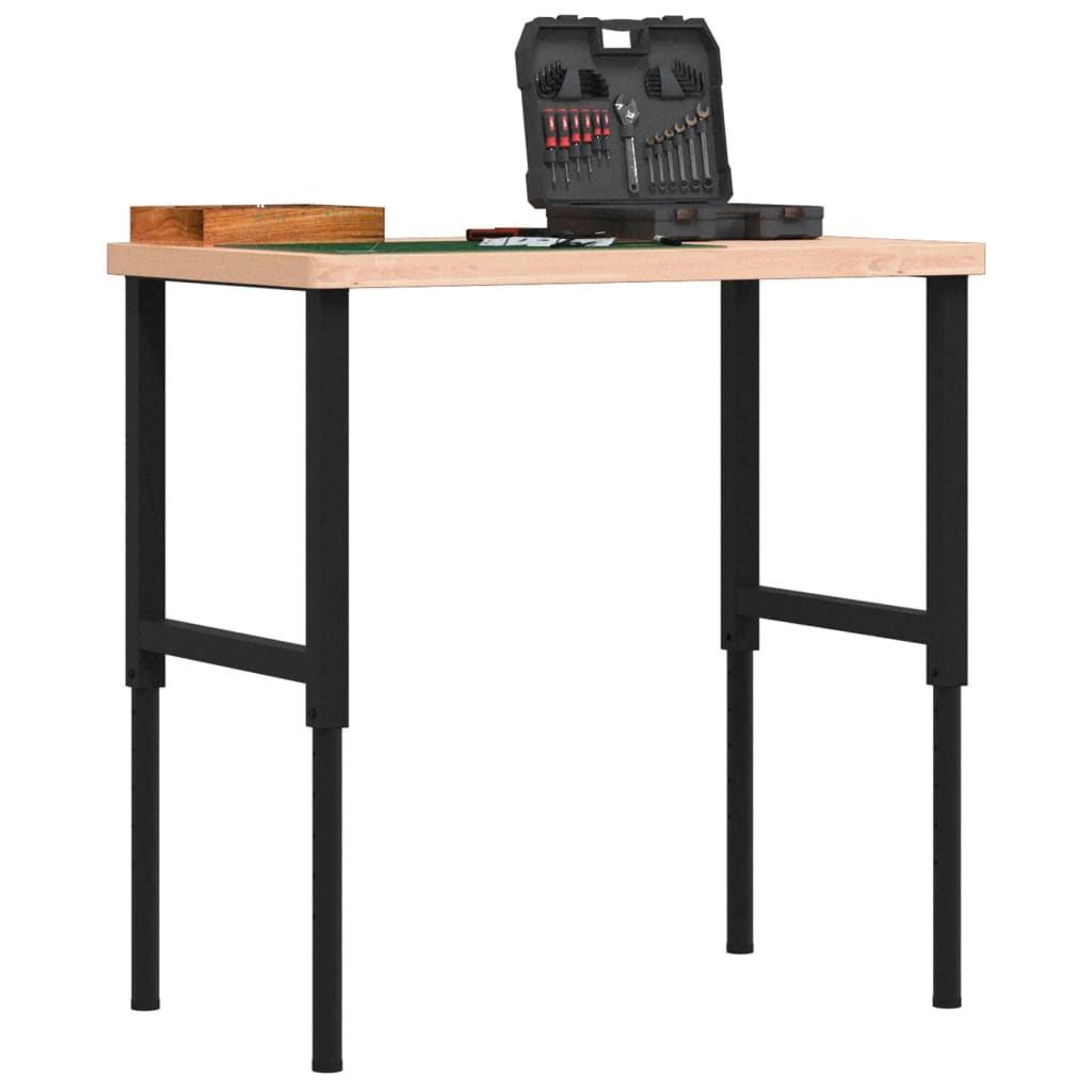 foto del prodotto banco lavoro 100x60x 73 99,5 cm legno di faggio rettangolare
