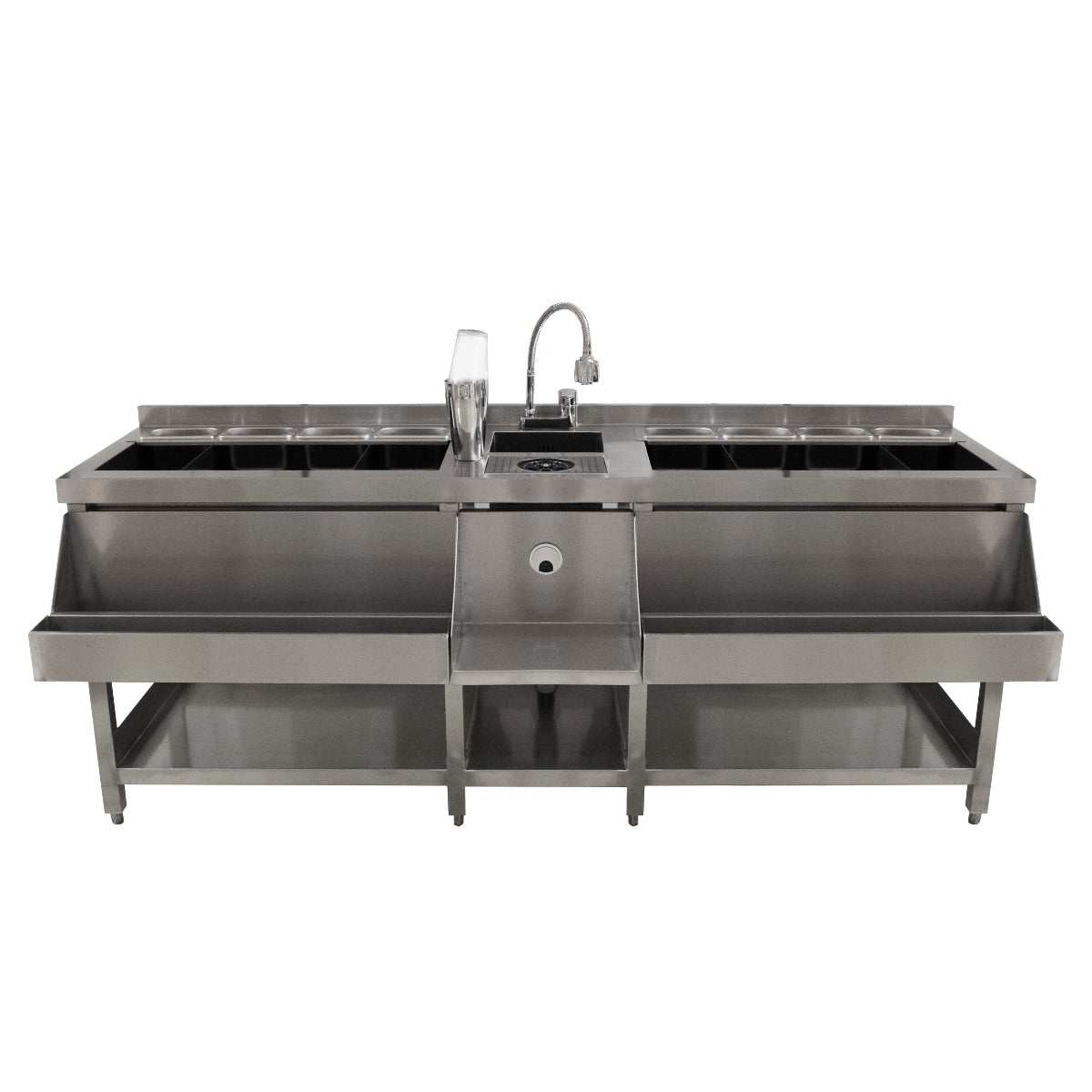 foto del prodotto bancone barman smontabile portatile banco da bar postazione barman 120 cm