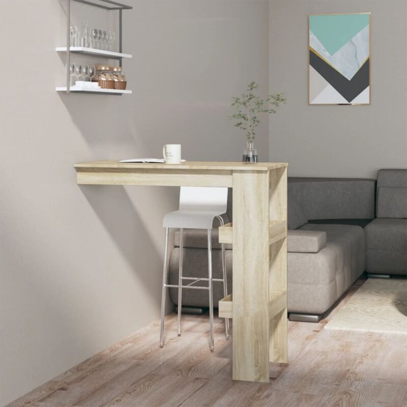 foto del prodotto bancone da muro rovere sonoma 102x45x103,5 cm legno compensato vidaxl