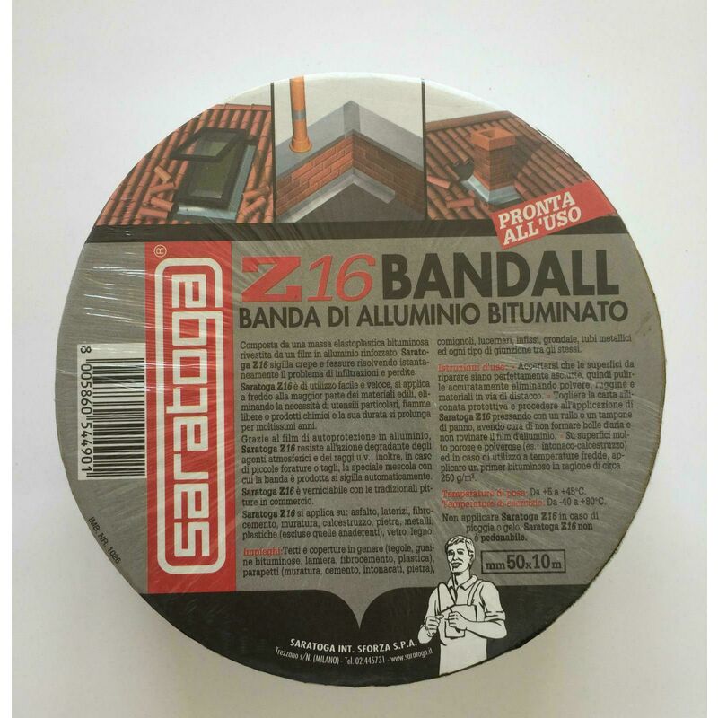foto del prodotto banda sigillante butilica bandall 50mm. da 10mt. saratoga