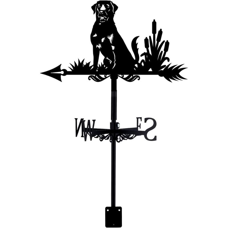 foto del prodotto banderuola per cani banderuola in ferro battuto animale banderuola in metallo, cane, nero
