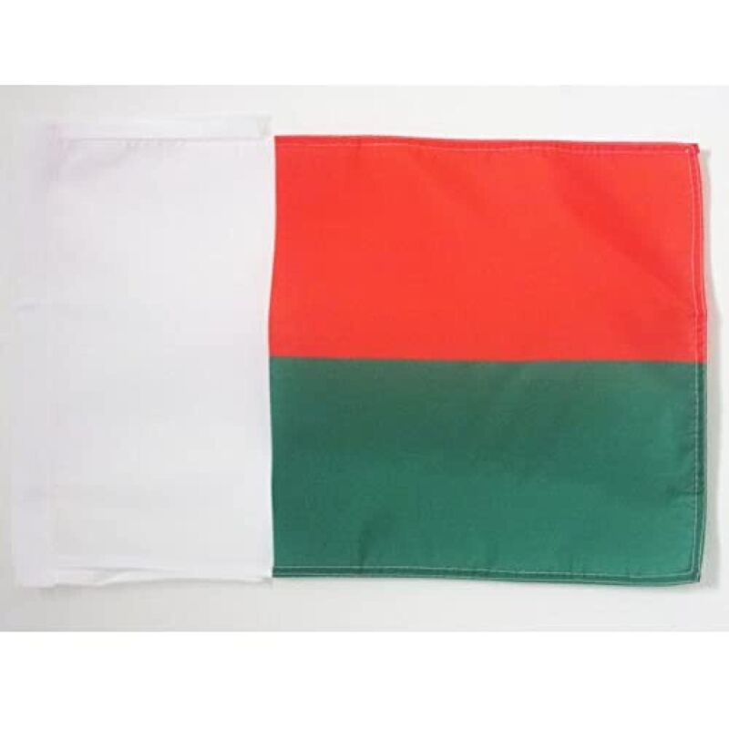 foto del prodotto bandiera madagascar 45x30cm bandierina malgascia 30 x 45 cm cordicelle az flag
