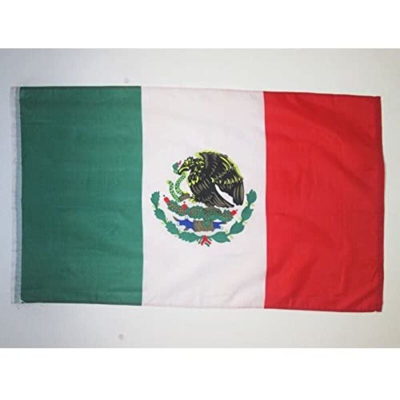 foto del prodotto bandiera messico 150x90cm bandiera messicana 90 x 150 cm per tifosi az flag