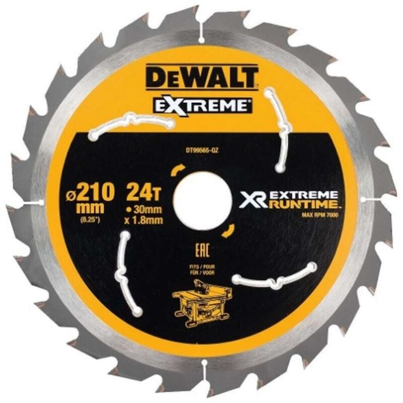 foto del prodotto banyo dewalt accessori disco da taglio per sega per legno 210x30 mm, 24 denti dt99565