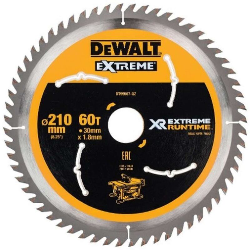 foto del prodotto banyo dewalt accessori disco da taglio per sega per legno 210x30 mm, 60 denti dt99567