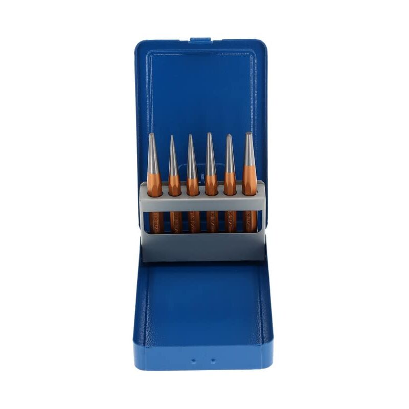 foto del prodotto banyo gedore punzone, set di 6 pezzi, cacciaspine set con custodia metallica, temprato, rinvenuto, acciaio, utensile, 8754060