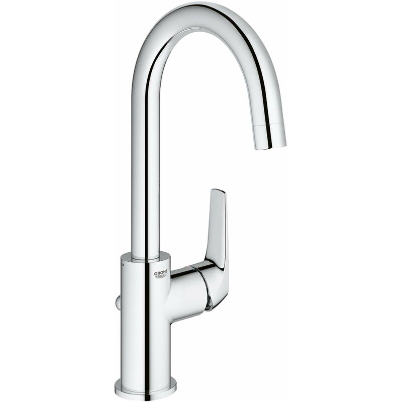 foto del prodotto banyo grohe bauflow miscelatore da lavabo, con sistema di scarico, cromo 23753000