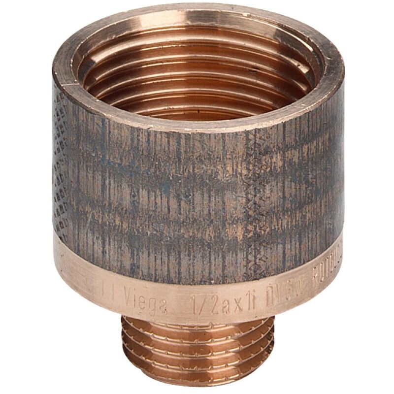 foto del prodotto banyo manicotto di riduzione mf 1 2 x3 4 bronzo, filettatura r, filettatura rp, tondo 320423