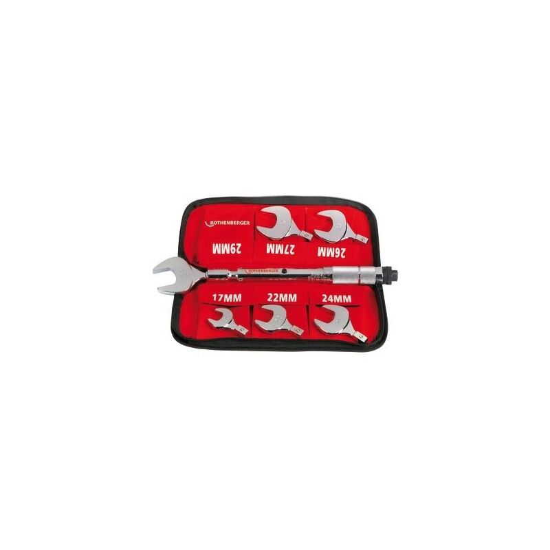 foto del prodotto banyo - rothenberger 175001 kit chiavi a forcella dinamometriche 14 - 77 nm