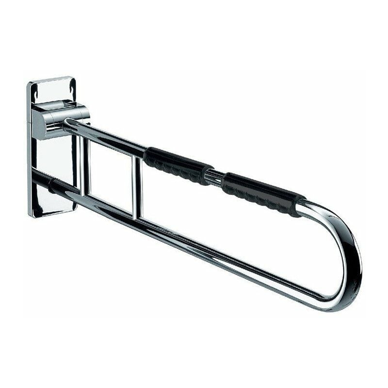 foto del prodotto banyo system 2 barra di supporto incernierata da 850 mm cromata nera