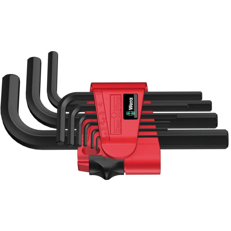 foto del prodotto banyo wera 950 9 bm n brugola interna kit di chiavi a brugola 1.5 mm, 2 mm, 2.5 mm, 3 mm, 4 mm, 5 mm, 6 mm, 8 mm, 10 mm 9 par