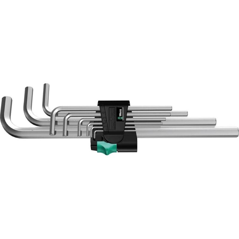 foto del prodotto banyo wera 950 l 9 sm n brugola interna kit di chiavi a brugola 1.5 mm, 2 mm, 2.5 mm, 3 mm, 4 mm, 5 mm, 6 mm, 8 mm, 10 mm 9 p