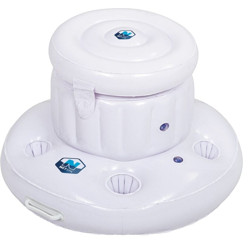 foto del prodotto bar gonfiabile galleggiante netspa diametro 64 cm 5 portabevande