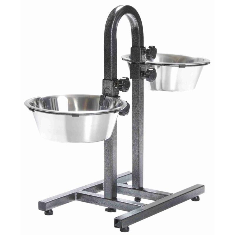 foto del prodotto bar per cani con piedistallo ad h misura 2x2.8l diametro 24cm