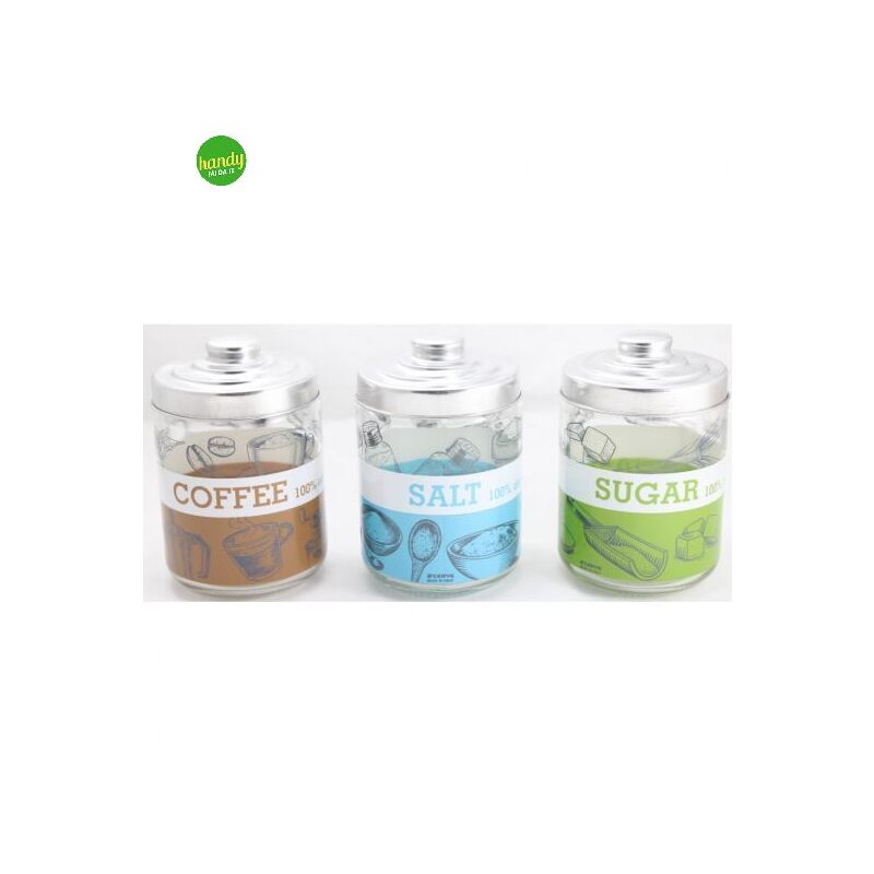 foto del prodotto barattoli caff zucchero slae cerve pure 800ml 3pz