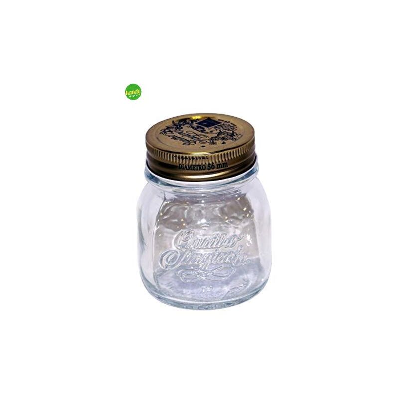 foto del prodotto barattolo bormioli 4 stagioni vetro trasparente tappo alluminio 150 ml