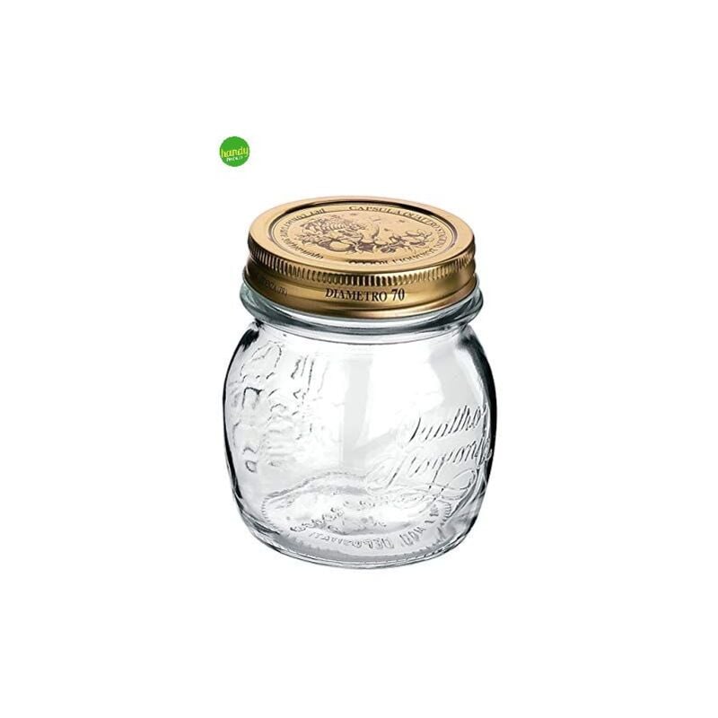 foto del prodotto barattolo bormioli 4 stagioni vetro trasparente tappo alluminio 250 ml