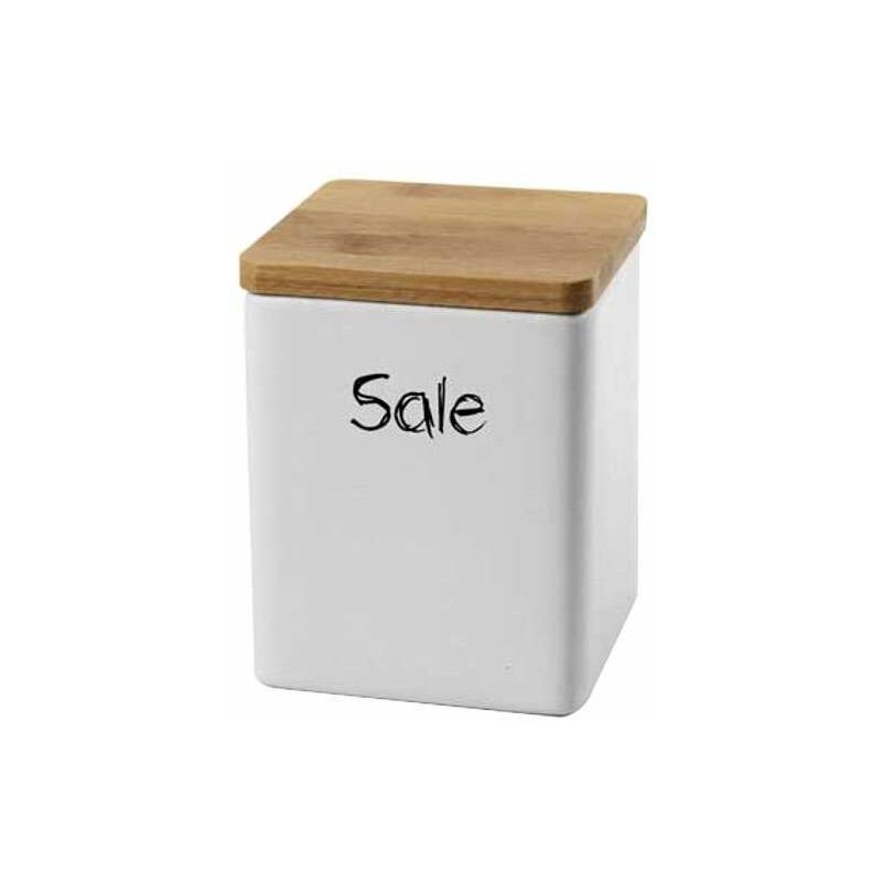 foto del prodotto barattolo ceramica sale 10x10 h 13 bellintavola