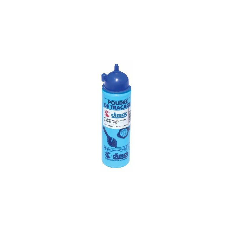 foto del prodotto barattolo da 1 kg di polvere per tracciatura blu