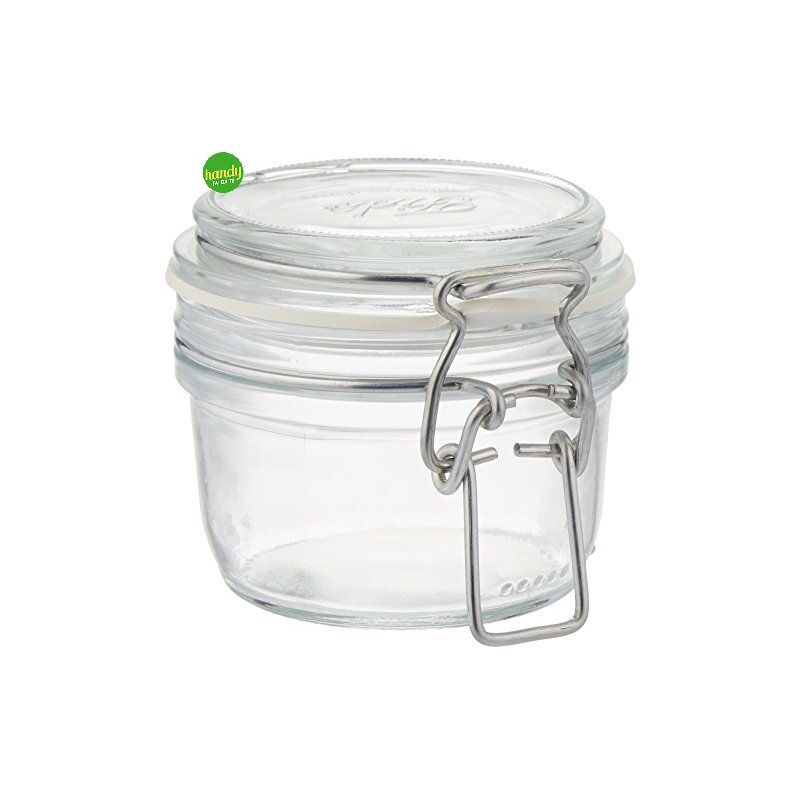 foto del prodotto barattolo ermetico fido terrina vetro trasparente chiusura ermetica 125 ml