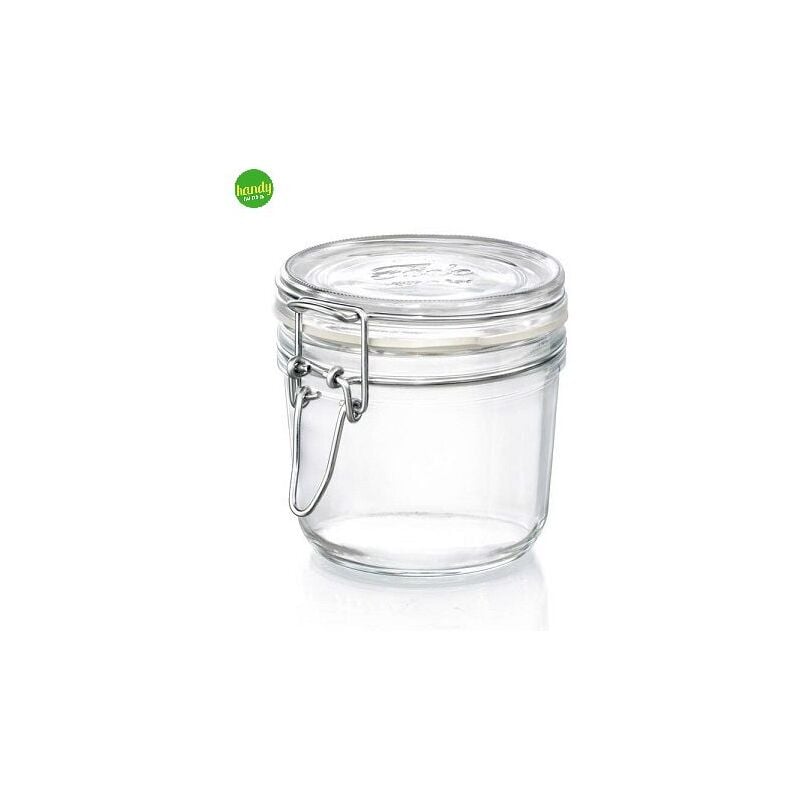 foto del prodotto barattolo ermetico fido terrina vetro trasparente chiusura ermetica 350 ml