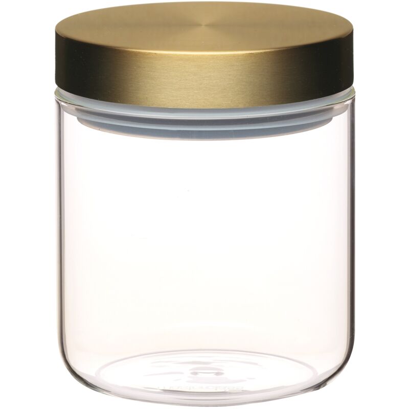 foto del prodotto barattolo ermetico in vetro per alimenti con coperchio in ottone, 700 ml 1,25 pts masterclass