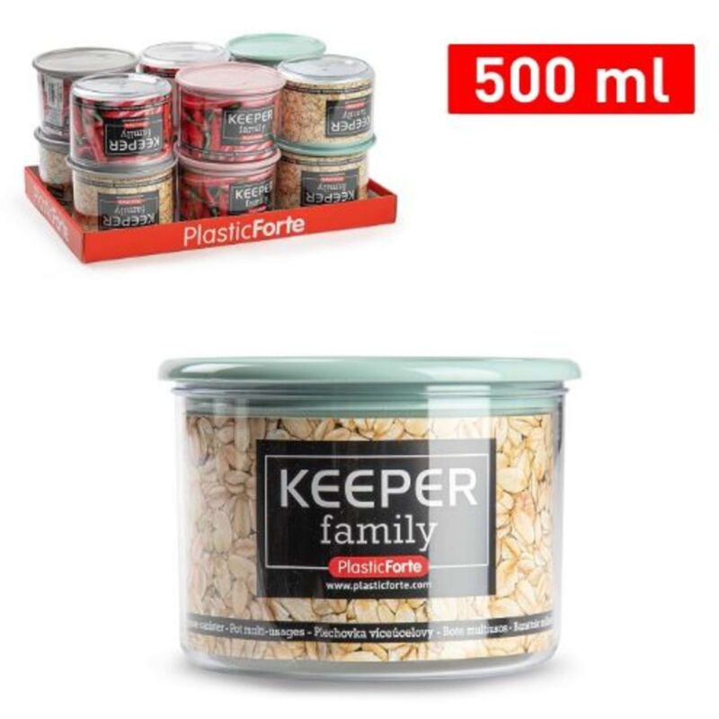 foto del prodotto barattolo in plastica milleusi per alimenti 500 ml