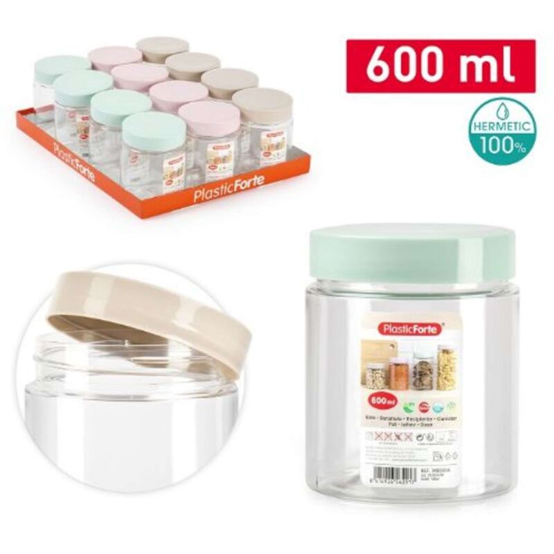 foto del prodotto barattolo in plastica montecarlo 600 ml